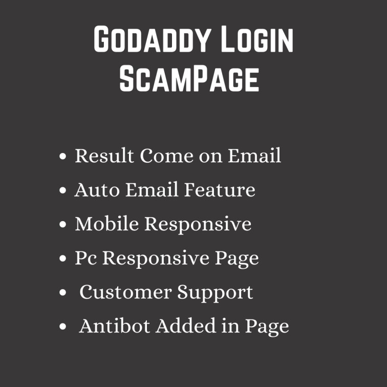 GoDaddy Log-In Scam page 2020
