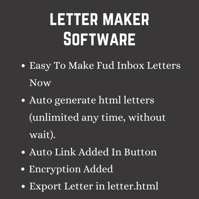 HTML Letter maker 2022
