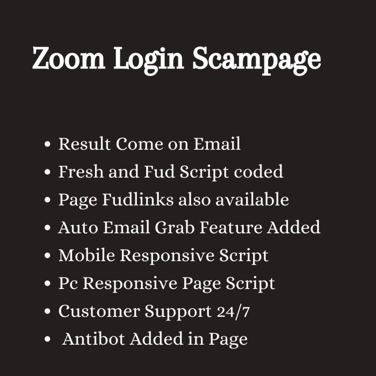 Zoom Scam Page 2022