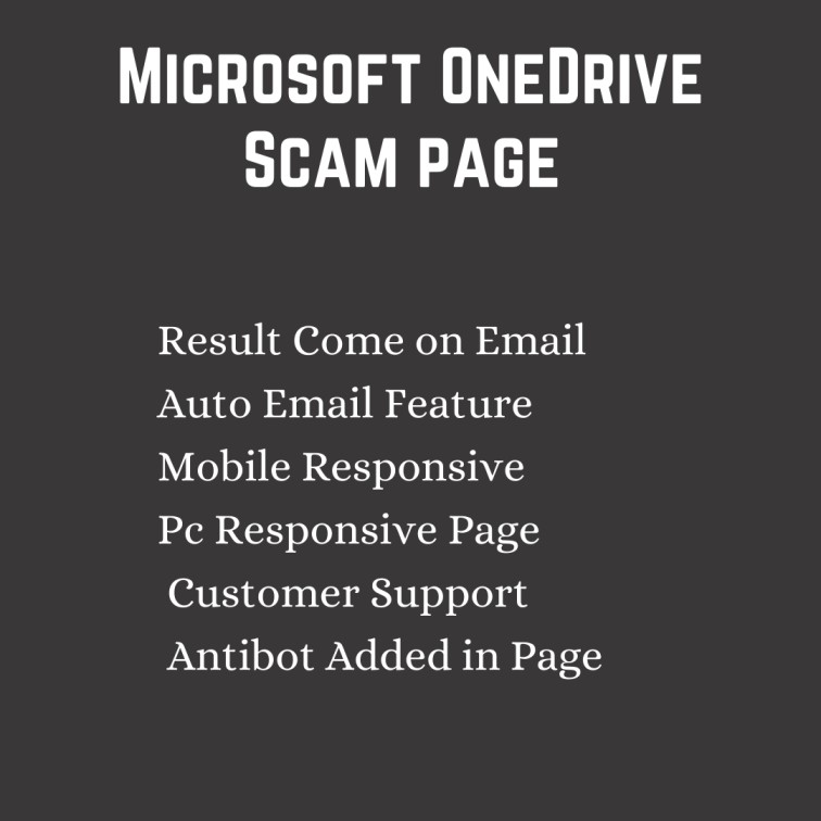 Microsoft OneDrive Scam Page – 2021