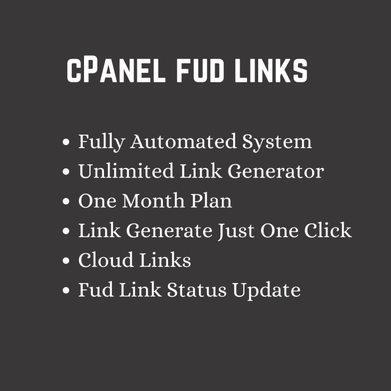 cPanel Cloud Fud Links – 2021