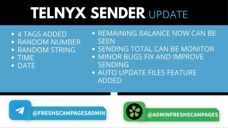 Telnyx SmS Update